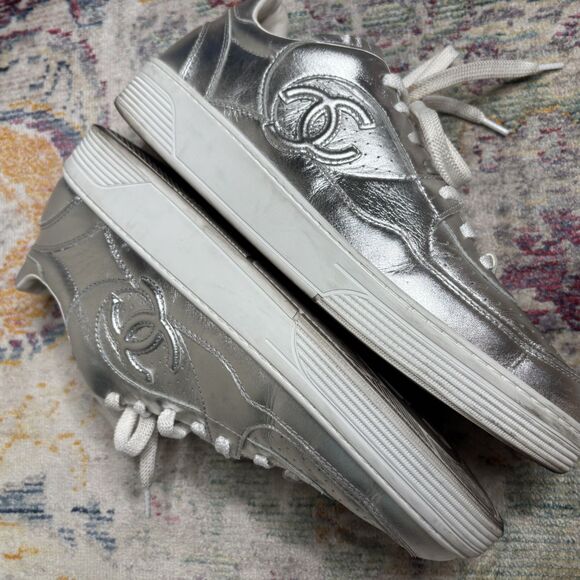 Chanel 2024 Interlocking CC Logo Sneakers - Picture 7 of 15
